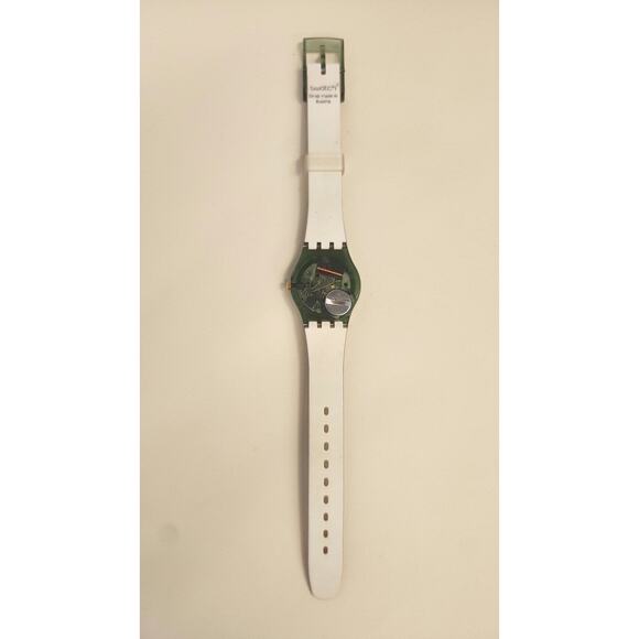 Swatch watch GEISHA LG109 1994 Standard Ladies with red dial New old stock - Picture 6 of 7